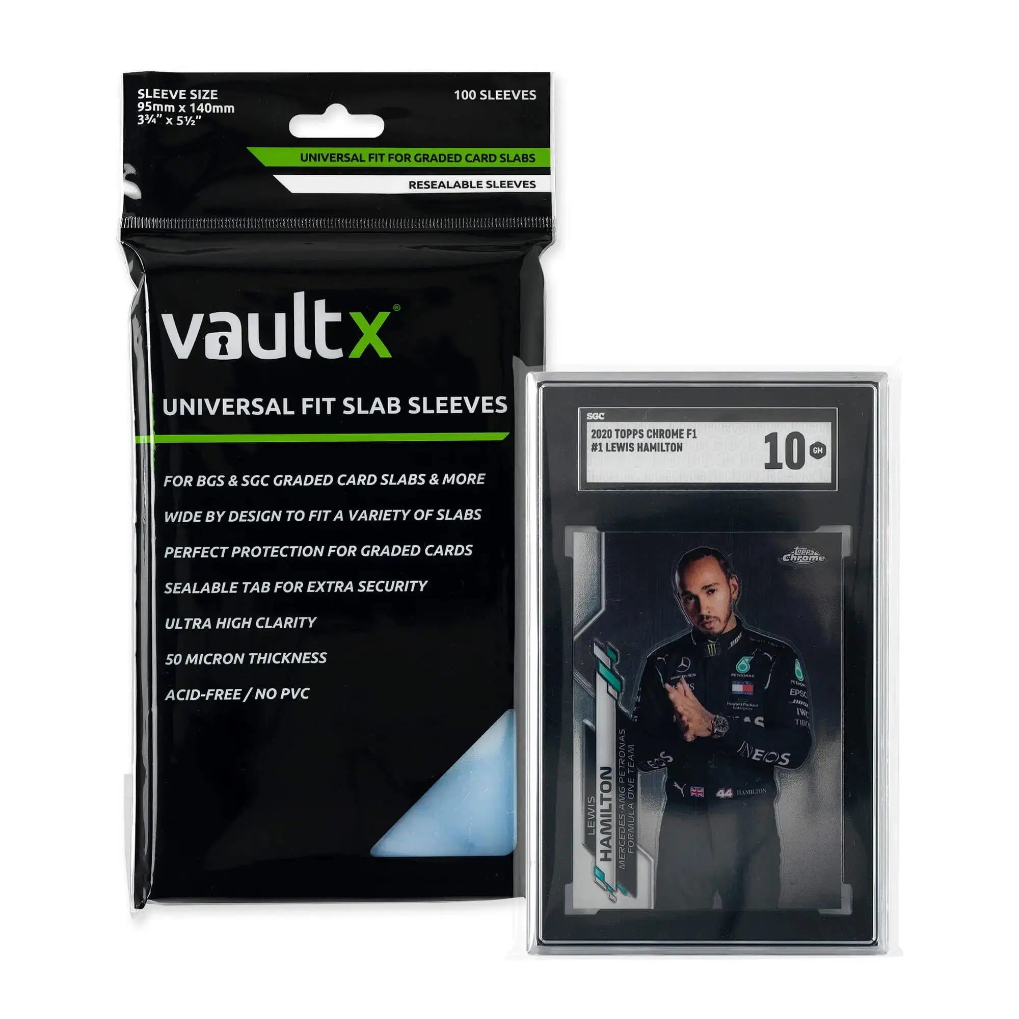 Vault X: Graded Slab Sleeves - 100CT [Team Bag]