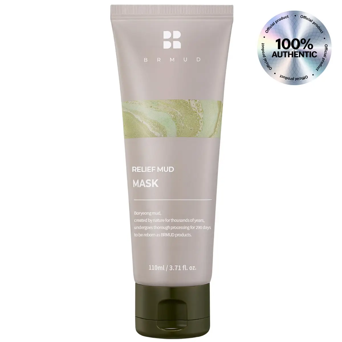 BRMUD Celeb's Choice Mask | Relief Mud Mask | Moisturizing Pore Cleanser Korean Mask w/ 91.8% Nature-Derived Ingredients | Gentle K Beauty Wash Off Bo