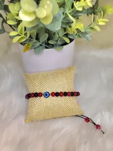 EVIL EYE ANKLET BRACELET - ADJUSTABLE HANDMADE BRACELET
