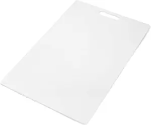 Extra-Large Plastic Cutting Board 12x18 Inch Dishwasher-Safe Poly Chopping Board with Easy Grip Handle Reversible Design for Kitchen Meal Prep White