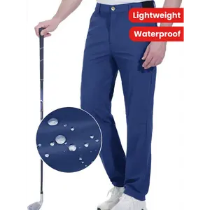 Waterproof Mid-Stretch Golf Pants for Men - Sports Golf - Lightweight, Breathable, Casual Dress Pants with Pockets for Comfortable Play