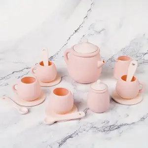 7-Piece Silicone Tea Set - 100% Food Grade, BPA-Free, Soft & Flexible Tableware, Perfect for Christmas, Halloween, Thanksgiving, New Year's & Valentine's Day Gifts