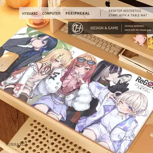 1pc Hot anime hololive Juufuutei Raden Mouse Pad Desk Mat With Pad Gaming Accessories Prime Gaming XXL Keyboard Pad Padding Mat