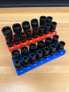 Icon 1/2 Swivel Socket Set Organizer – 2-Bin System with Magnet Slots