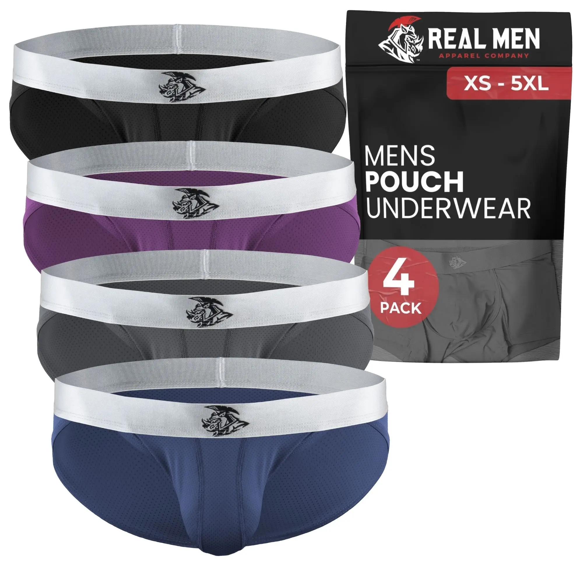 Nylon Mesh Bikini Briefs No Fly