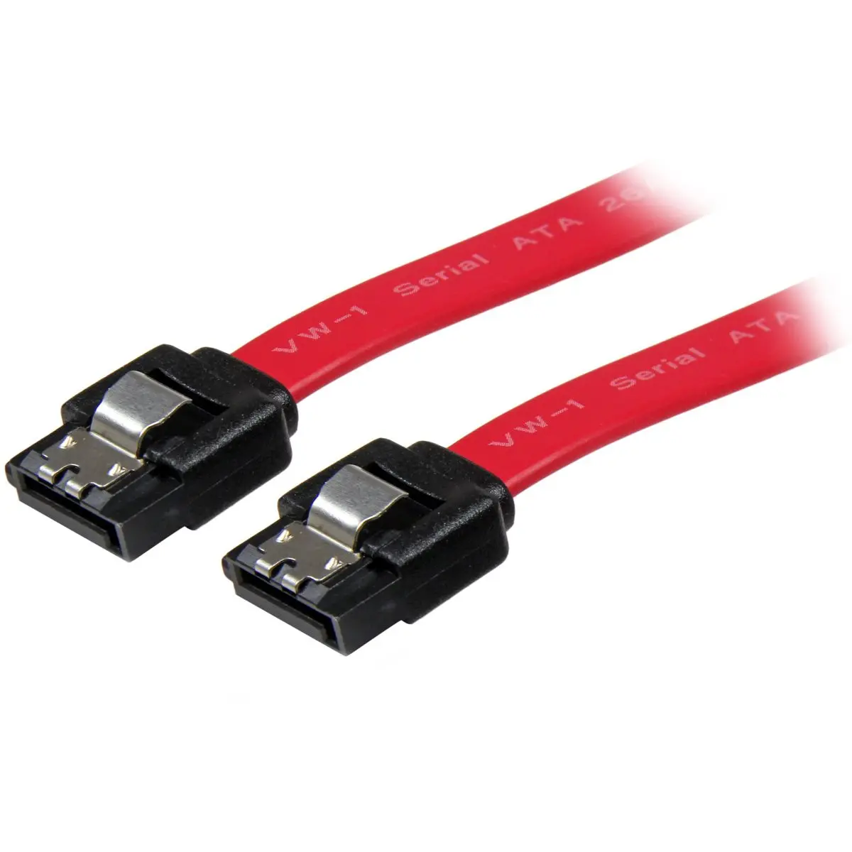 StarTech 12" 7 Pin Latching SATA Cable, Red