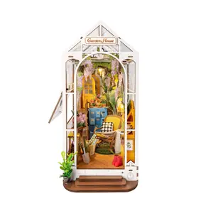 Flower House DIY Puzzle,Building Blocks,Building,Model Building Kits Dly Miniature Dollhouse Kits