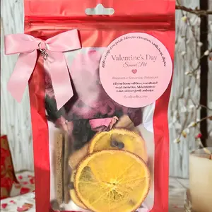 Valentine's Day Stovetop Potpourri - Romantic  Simmer Pot Kit - Natural Home Fragrance - Valentine Gift- Teacher Gift - Cozy Housewarming Gift - Stove Top Potpourri