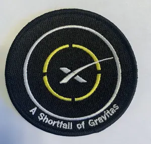Original SpaceX A SHORTFALL OF GRAVITAS DRONE SHIP LANDING PAD PATCH 3.5 FALCON Patch
