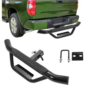 Tow Hitch Step for 2 inch Receiver, Universal Anti Slip Bumper Guard, Anti-Rust, Strong Steel 350lbs, for Trailer Tow Truck Pickup SUV Pickup Van RV