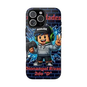 Cool Roblox Video Game Character Avatar Gamer Aesthetic Art Drop Protection Tough Phone Case Shockproof Heavy Duty Protective Cover for iPhone 11 12 13 14 15 16 17 Pro Max Plus