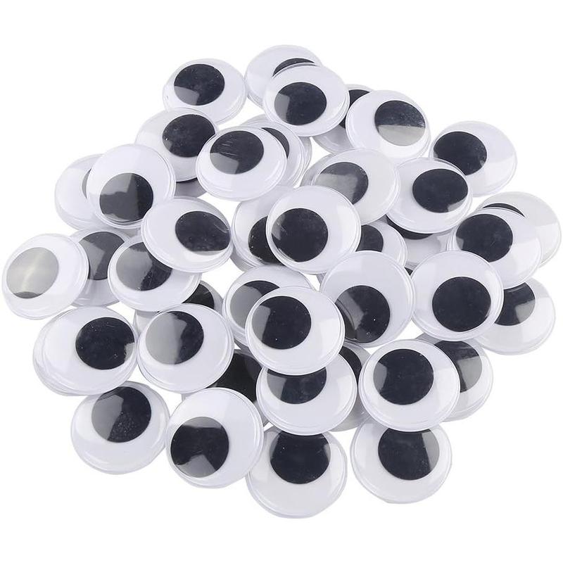 20mm 500 count Round Wiggle Googly Eyes with Self-Adhesive