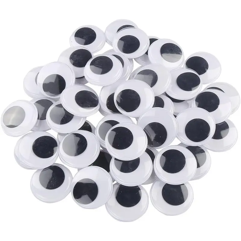 20mm 500 count Round Wiggle Googly Eyes with Self-Adhesive