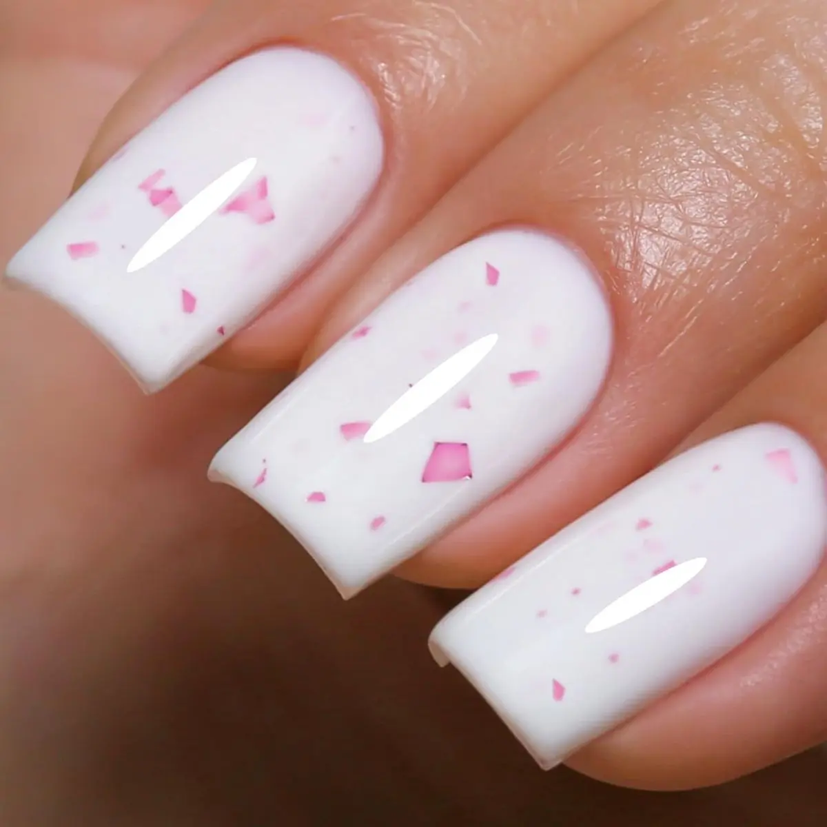 White&Pink Flake