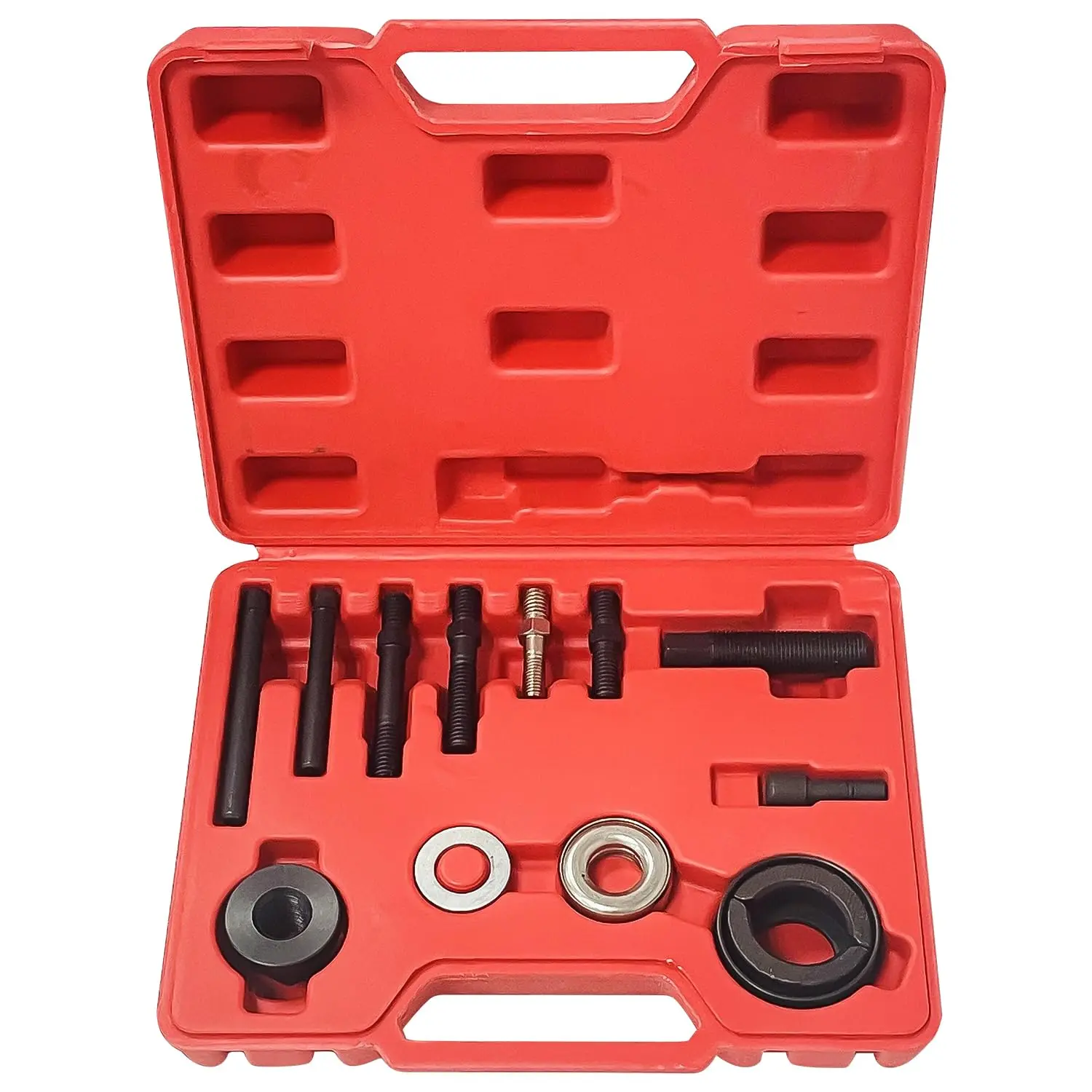 Power Steering Pulley Puller and Installer Kit Alternator AC Pulley Puller & Installer for GM Ford Chrysler Engines and Water Pump Vacuum Pump Pulleys