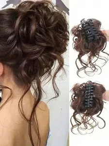 Lazy Style Flower Clip, Fashionable Puffy Hair Accessory, Perfect for Daily Updos, Round Bun Hairstyle Claw, Stylish Hairpin, Hijab Hair Clip, Hair Flower Clips