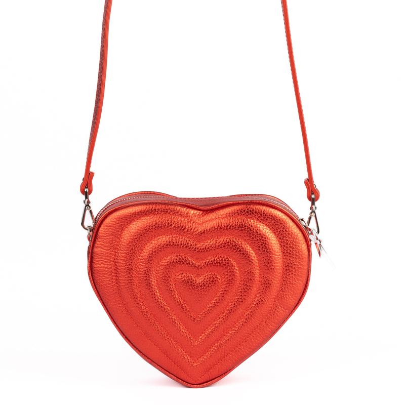 Bolso Olguita | Rojo Metalizado Cherry