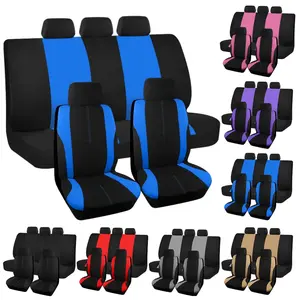 9PCS Car 5 Seat Covers Washable Cloth, Dustproof, Full Set Front Cushion Protector Pad Rear Seat Cover With Three Zippers - for 40/60 40/20/40 50/50, Universal for Most Car Sedan, Best Gift for Men Women Girl Boy Friends - Valentine's Day Gift For Lover