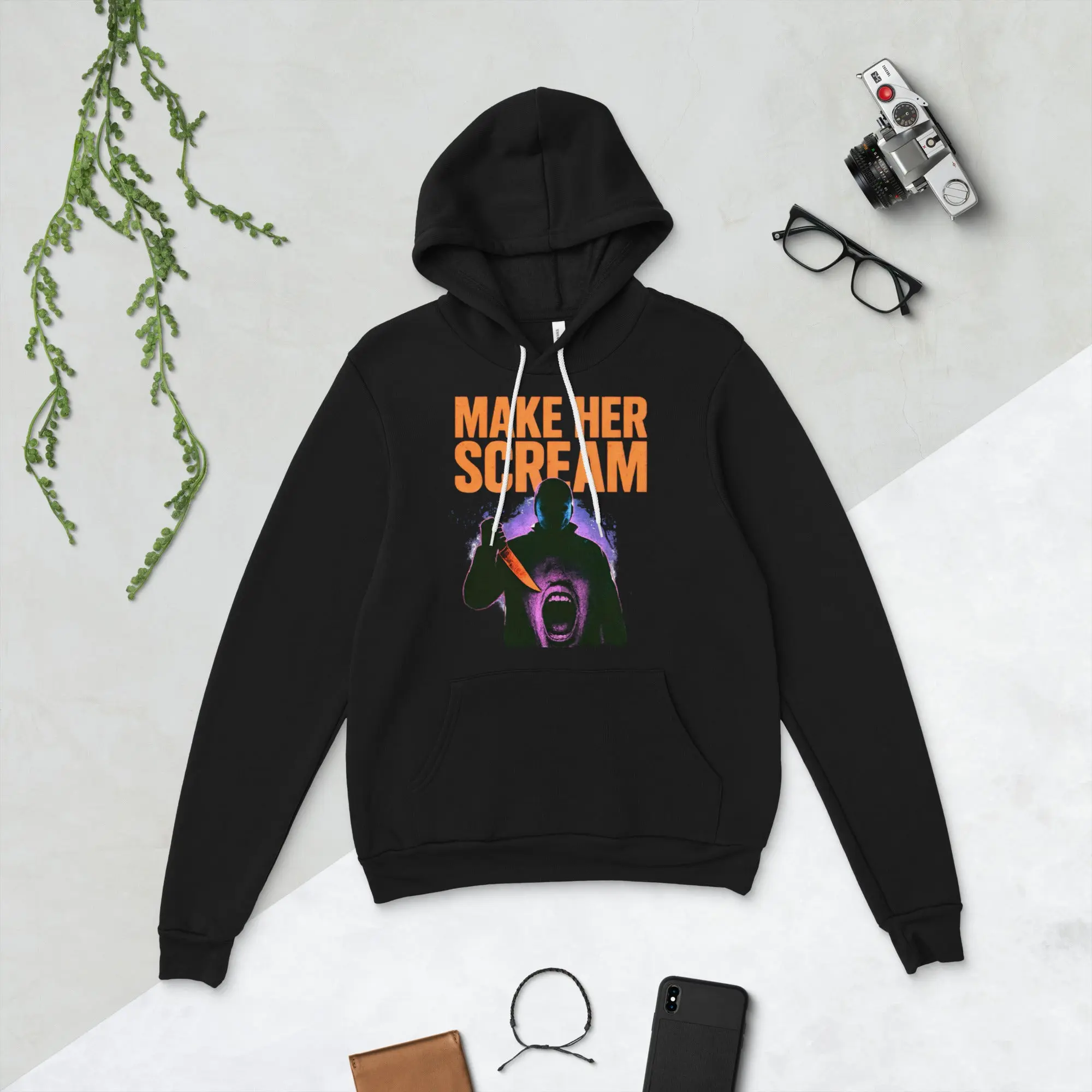 Make Her Scream Vintage Slasher hoodie