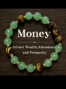 Attract Wealth Women's Bracelet, High Quality Bracelet, Onyx & Tiger Eye Stone, Daily Wear, Birthday, Memorial Day, Summer Party Gift, Spiritual Crystal Jewelry, Money Attraction Bracelet, Tigers Eye Bracelet, Crystal Bracelets