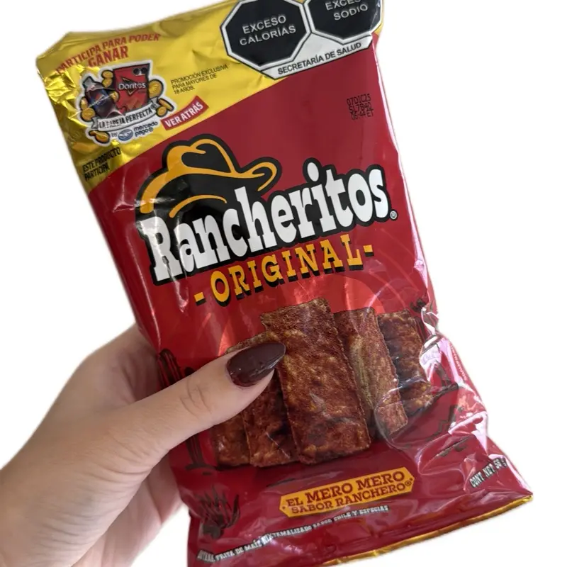 Rancheritos Small-Size Crunchy Snack Bag - Authentic Mexico Chile y Especias Flavor Spicy Crisp, Great Value, Ambient, Suitable for All Ages & Any Occasion