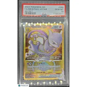 2022 Pokemon Go Fa/Mewtwo VSTAR #086 Secret PSA 10