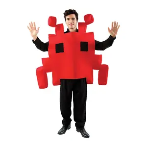 Red Space Arcade Game Adult Costume