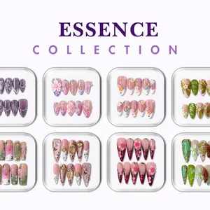 ESSENCE Collection - Handmade Press-On Nails | Reusable, Salon-Quality, Long-Lasting, Glossy Design