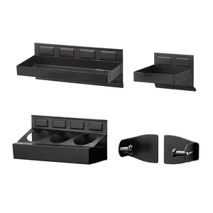 Magnetic Toolbox Shelf, Tray and Holder, 4-Piece Magnetic Toolbox Tray Set Tool Box Cabinet Side Shelf Storage, Workshop Handle Metal Fathersdaygift