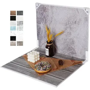 Food Photography Photo Backdrops Board: 7Pcs 12Patterns Product Background Table Top Kit - Flat Lay Props for Jewelry.(Medium Size 16.6x13.3in)…