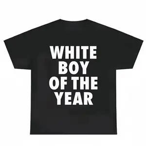 White Boy Of The Year Shirt Oversized Mens T Shirt Streetwear Casual Classic Cotton Short Sleeve Tee