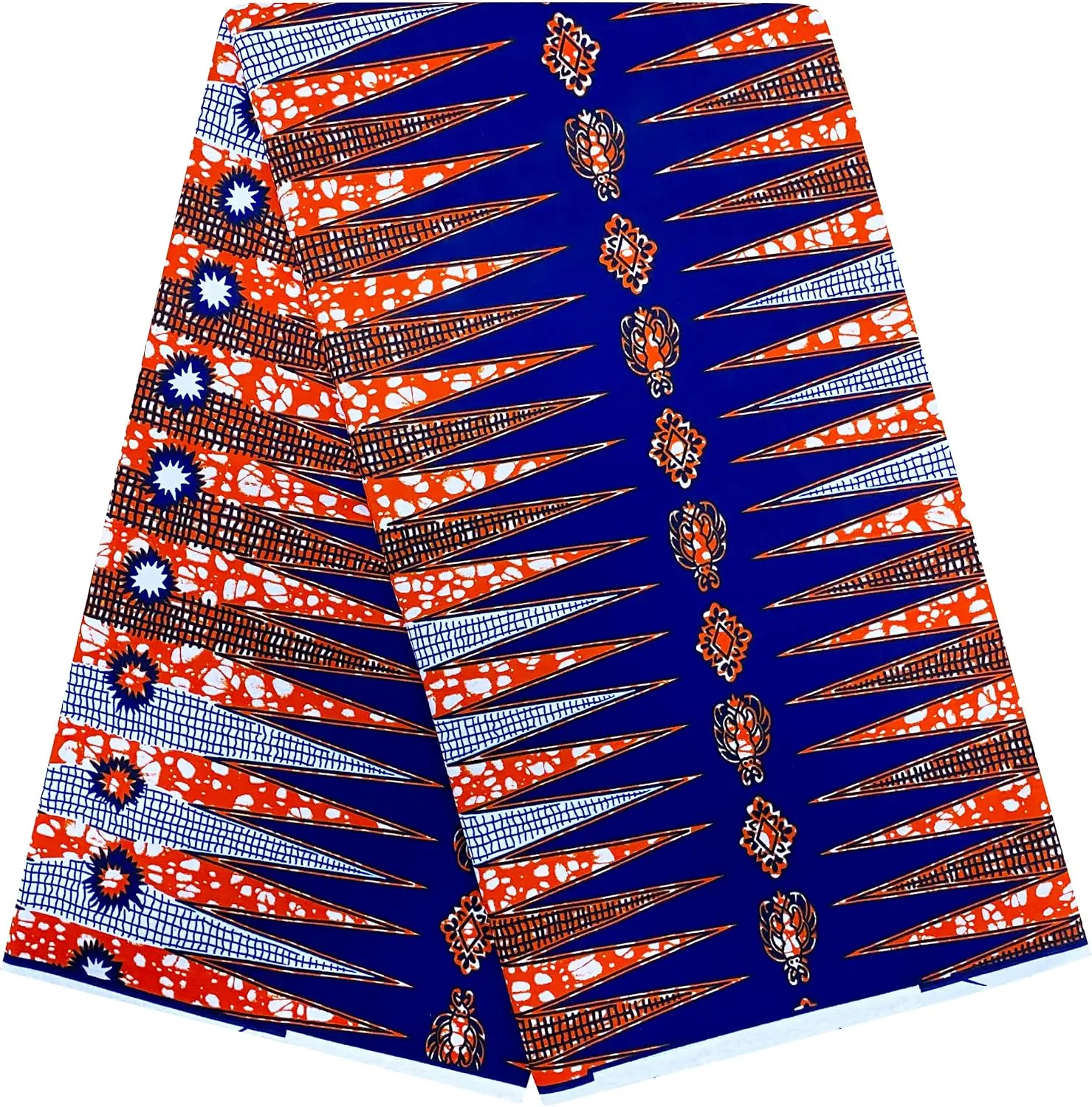 6 Yards African Fabrics Ankara Print Fabric African Wax Print Dashiki (A44, 6 Yards)
