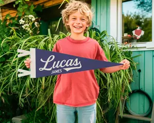 Custom Classic Name Felt Pennant