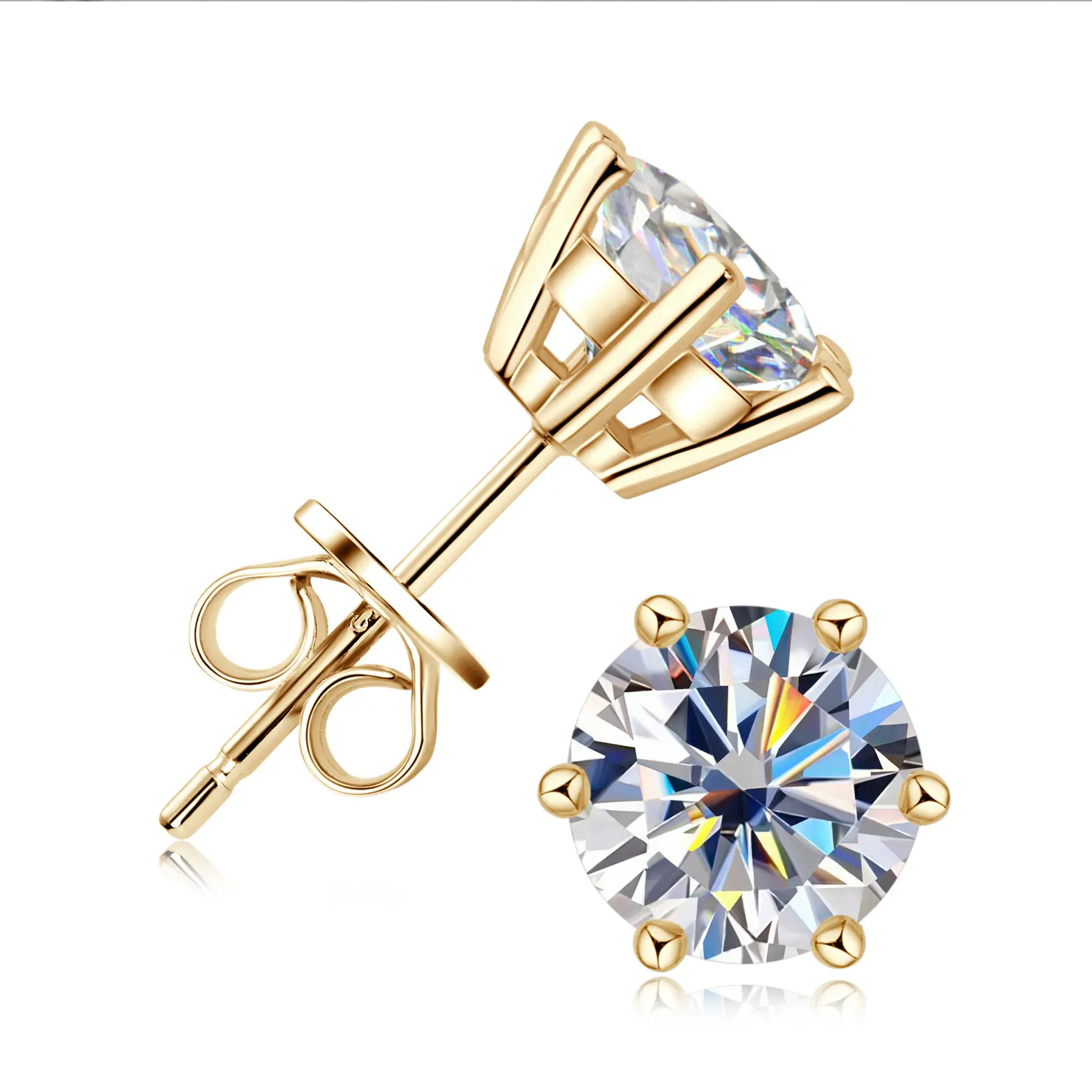 Six Claw Earnail [K Gold] 1 Carat