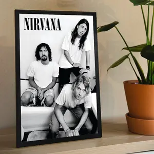 Nirvana - Music Canvas Poster, Wall Art Decor, Home Decor, No Frame  size 11x17 16x24 24x36