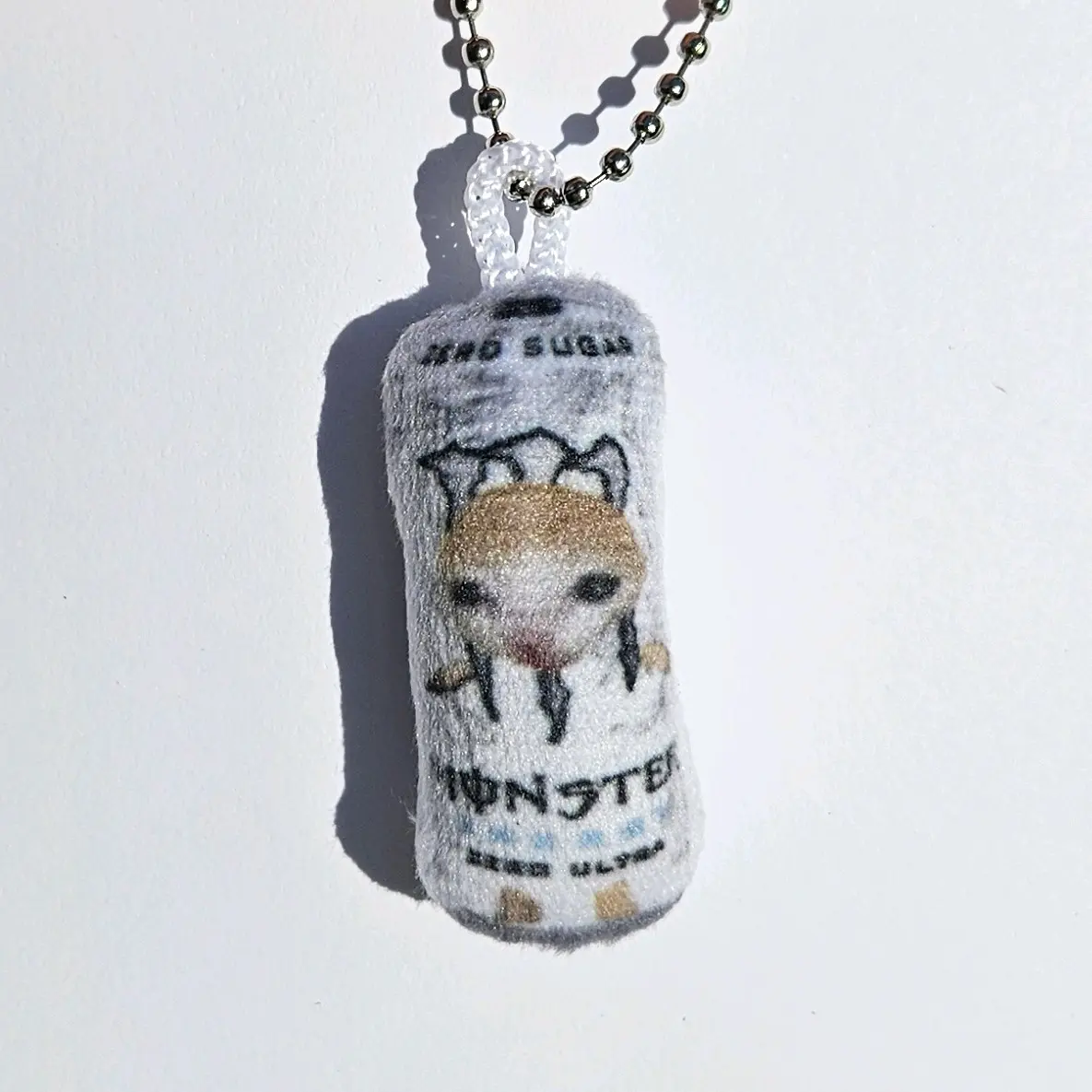 White Monster Keychain White Monster Keychain