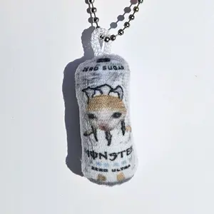 White Monster Keychain