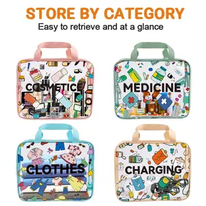 Clear Emergency Snack Bag, PortableTravel Storage Pouch, Large Capacity,ldeal forRoad Trips,Picnics, Daily Snacks,Perfect Gift