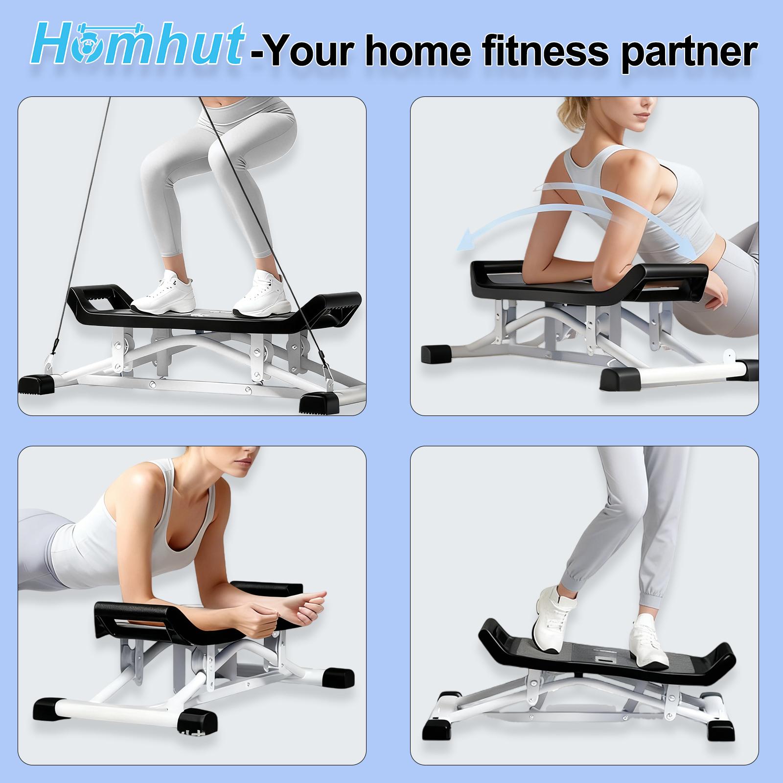 Multifunctional Indoor Ski Exercise Machine Foldable Portable Adjustable Resistance Digital Display Targeted Leg Glute Workout Gear