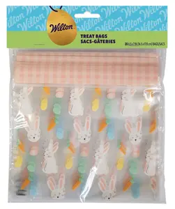 Easter Bunny And Carrots Treat Bags 20 Count