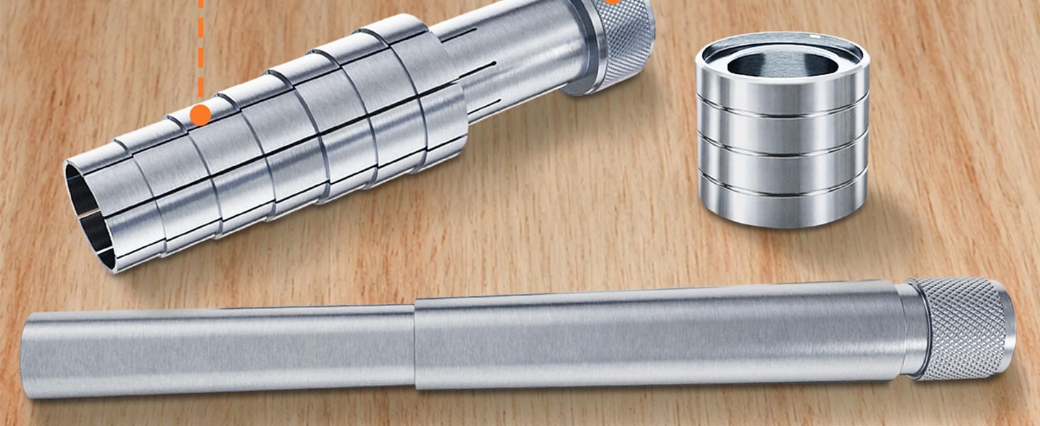 Stainless Steel Ring Stretcher Kit with Rubber Mallet - Professional Ring Resizing Tool 6-10 for Jewelers Jewelry Repair & DIY Enthusiasts