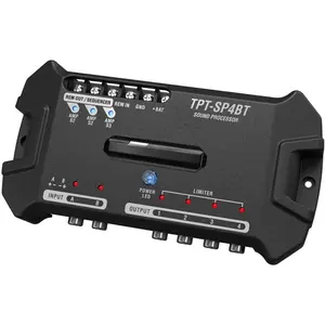 TPT-SP4BT  DSP 4 Output - Full Digital Signal DSP  Audio Processor - Built-in Voltmeter and Remote Relay