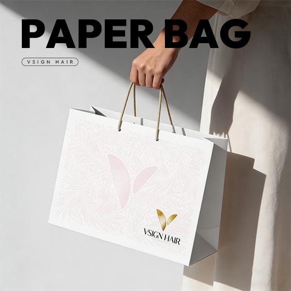 VSIGN Luxurious Hair-wrapped Handbag for Wig Boxing and Daily Use