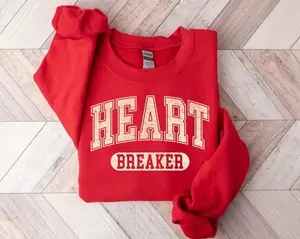 Retro Heartbreaker Sweatshirt,Valentines Day SweatshirtFor Gift, Cute Love Sweatshirt, Cute Valentine Sweatshirt,Valentines Day Gift, Fun Valentines Tee
