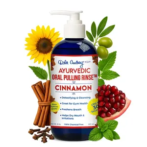 Ayurvedic Oil Pulling Mouthrinse with Nano-hydroxyapatite, Cinnamon, Fluoride Free, Alcohol Free, 8 oz