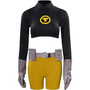 Women's Titan Cosplay Terra Costume Outfits Superhero Suit for Halloween
