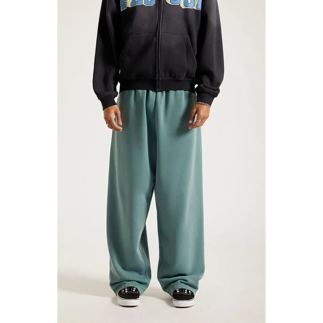 Pacsun Men's Green Washed Fleece Extreme Baggy Sweatpants Pacsun Men's Green Washed Fleece Extreme Baggy Sweatpants