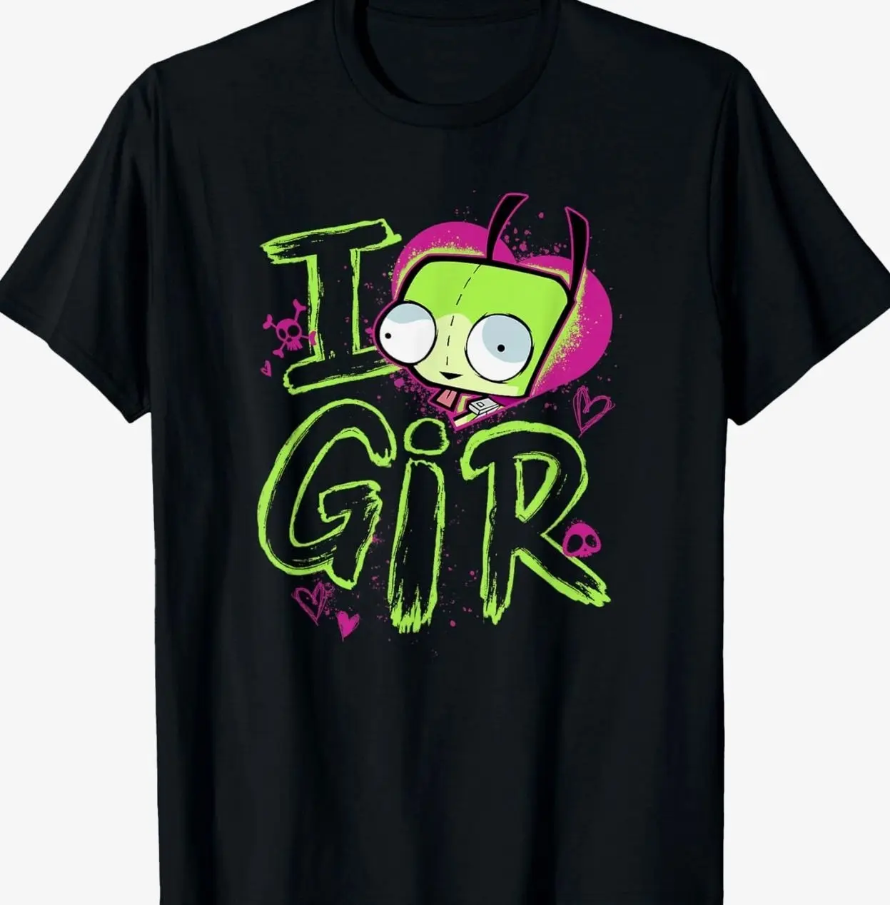 Invader Zim Valentine's Day I Love Gir T-Shirt Small K