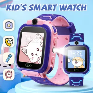 SIMSONLAB Parent-Child Interactive Kids' Watch, Base Station Positioning+Electronic Fence+SOS, Triple Safety, Two-Way Call+Remote Listening, Camera+Flashlight+Find Phone, Android/iOS, Durable, Kids' Gift