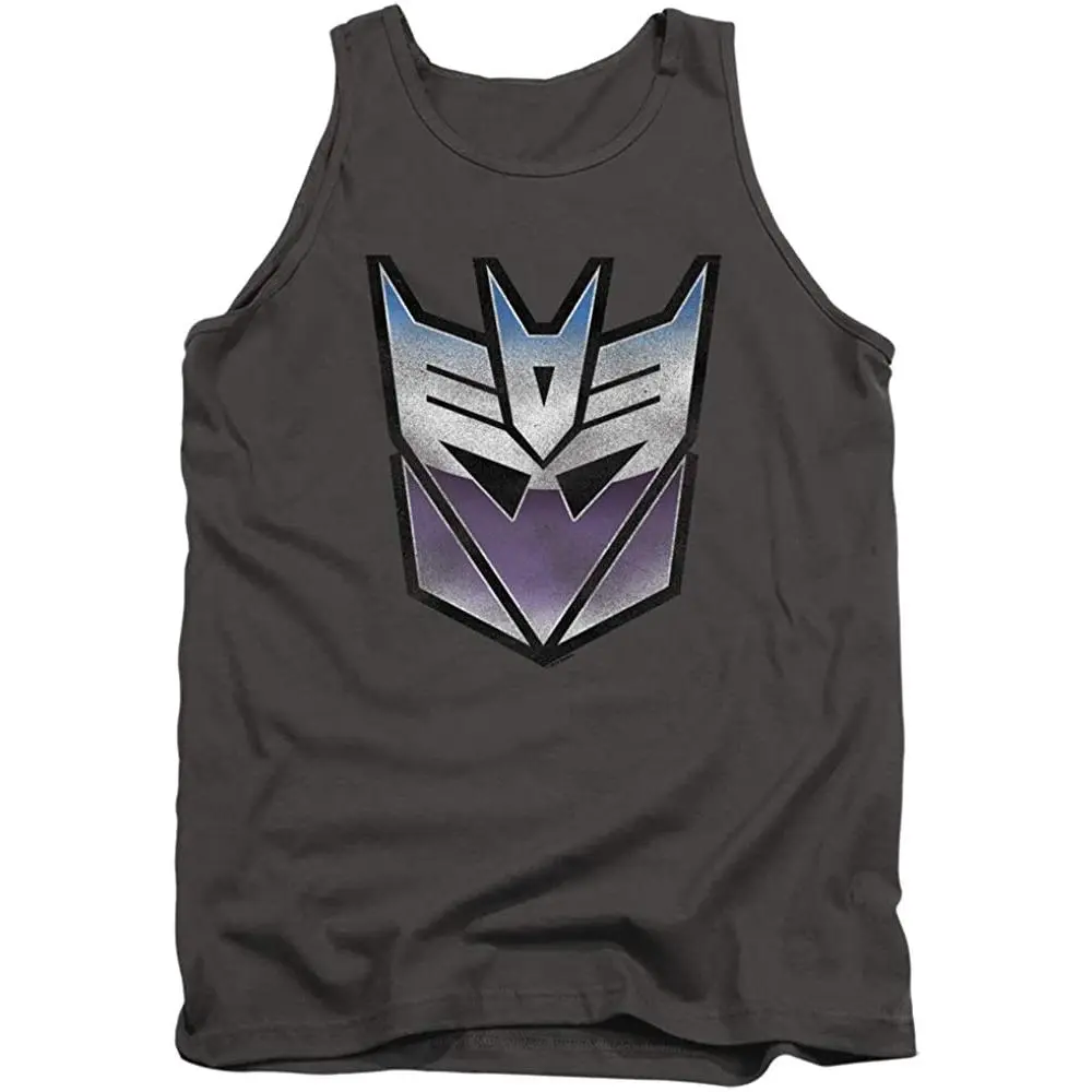 Men's Vintage Graphic 100% Cotton Tank Top, Casual Loose Fit Streetwear Shirt with Sturdy Hem for All Seasons, Menswear, Shirts